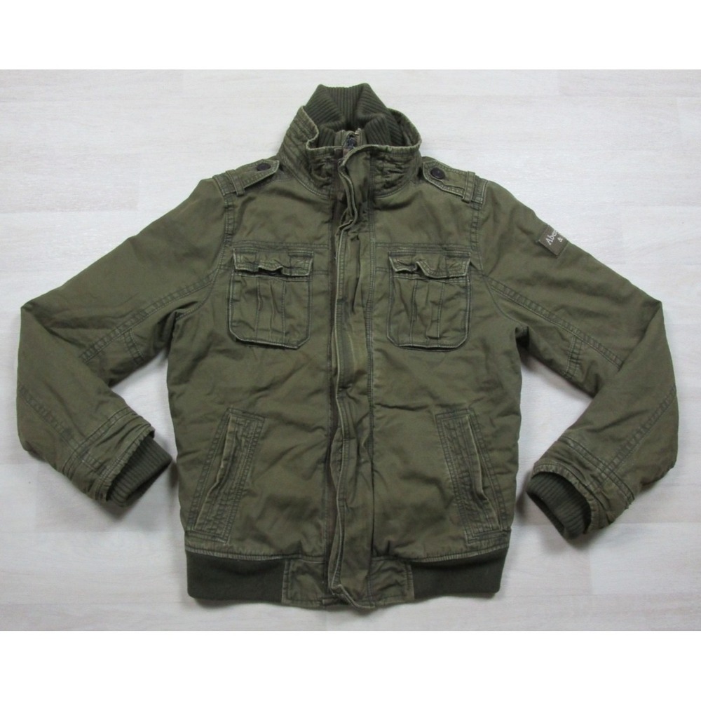 Vintage Y2K Abercrombie & Fitch Field Utility Jacket (M) Military Pilot Bomber